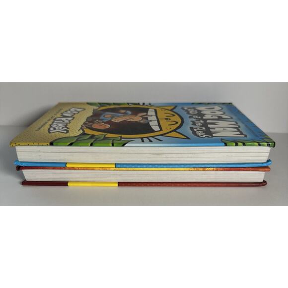 Lot Of 2 Used Dog Man Books Dog Man Brawl Of The Wild And Lord Of The Fleas - Picture 5 of 8